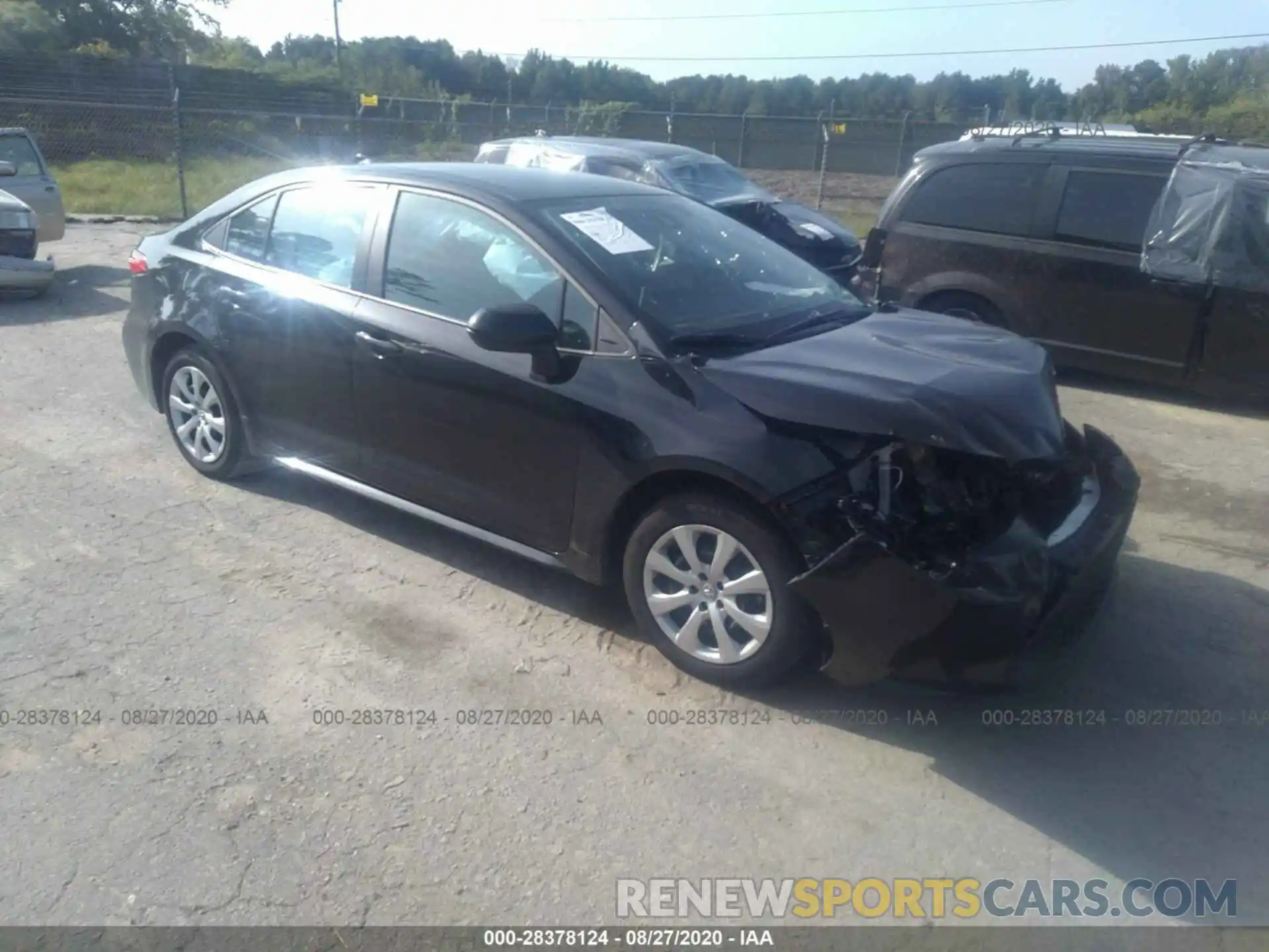 1 Photograph of a damaged car 5YFEPRAE6LP092984 TOYOTA COROLLA 2020