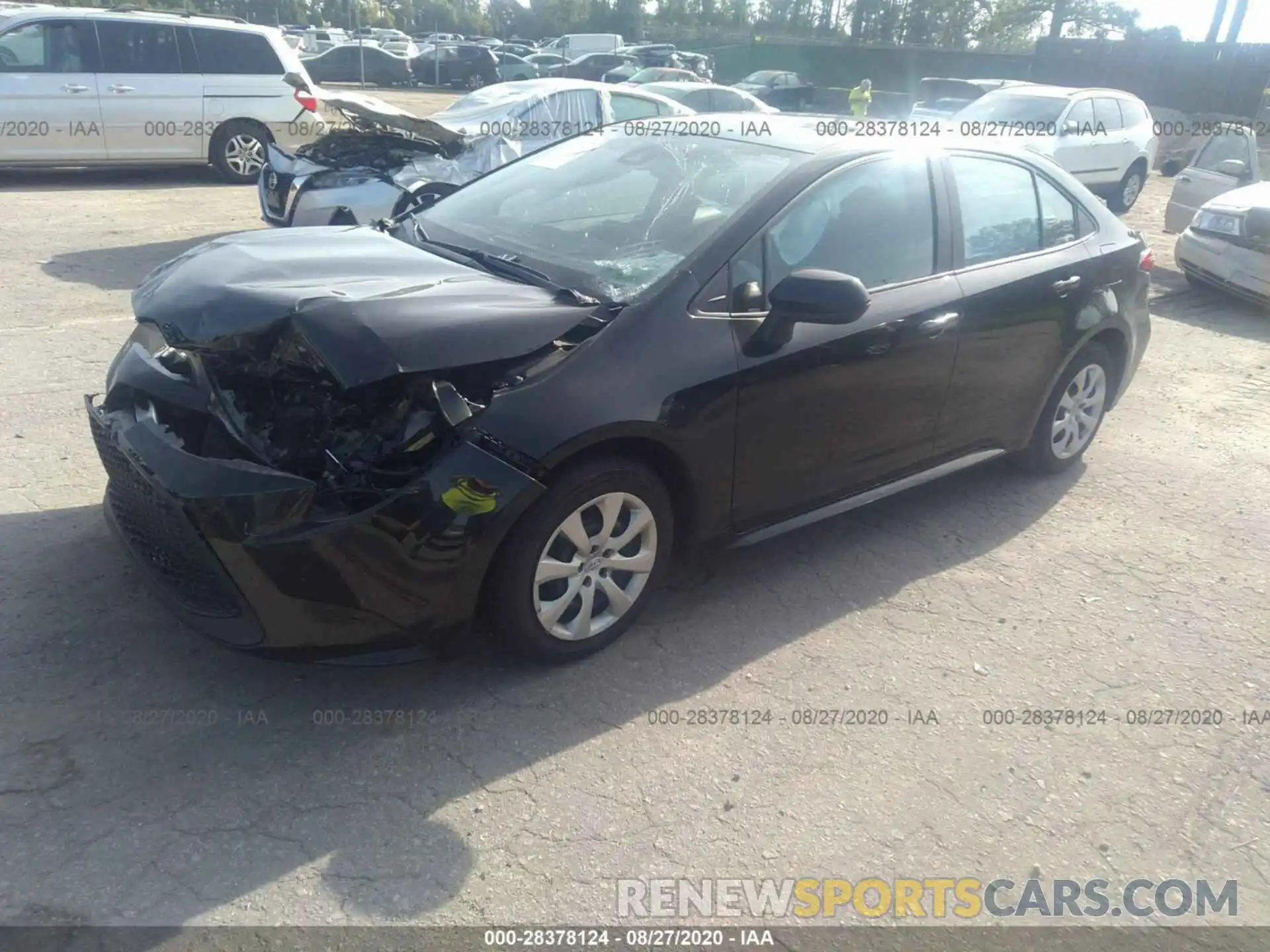 2 Photograph of a damaged car 5YFEPRAE6LP092984 TOYOTA COROLLA 2020