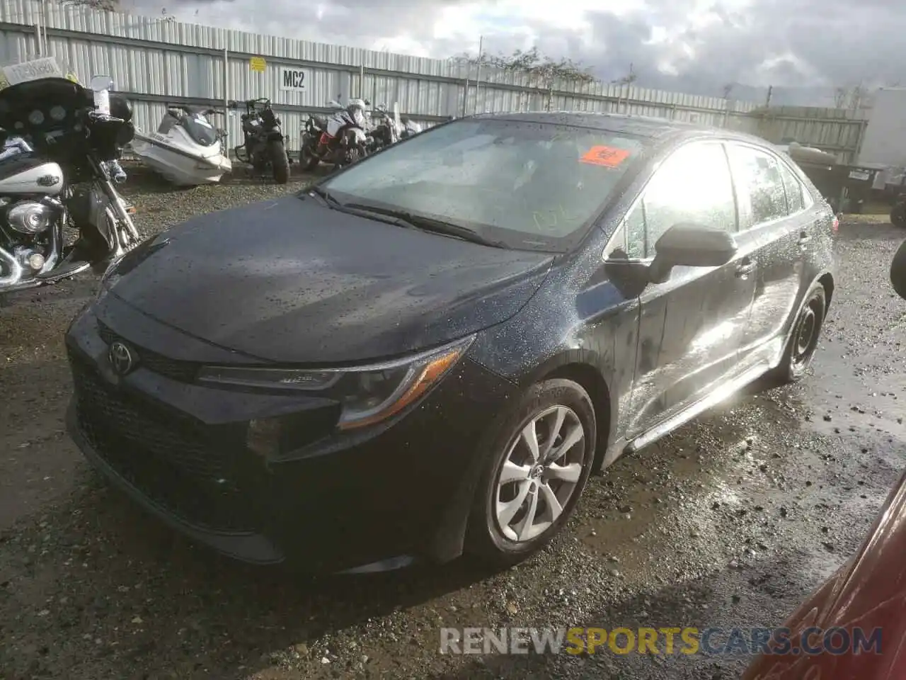 2 Photograph of a damaged car 5YFEPRAE6LP094461 TOYOTA COROLLA 2020