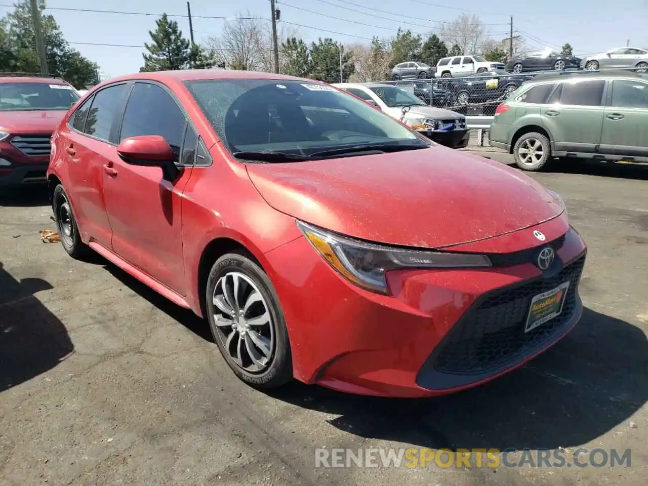 1 Photograph of a damaged car 5YFEPRAE6LP094590 TOYOTA COROLLA 2020