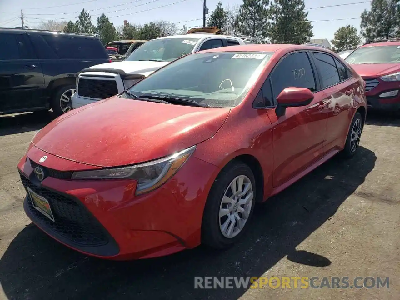 2 Photograph of a damaged car 5YFEPRAE6LP094590 TOYOTA COROLLA 2020