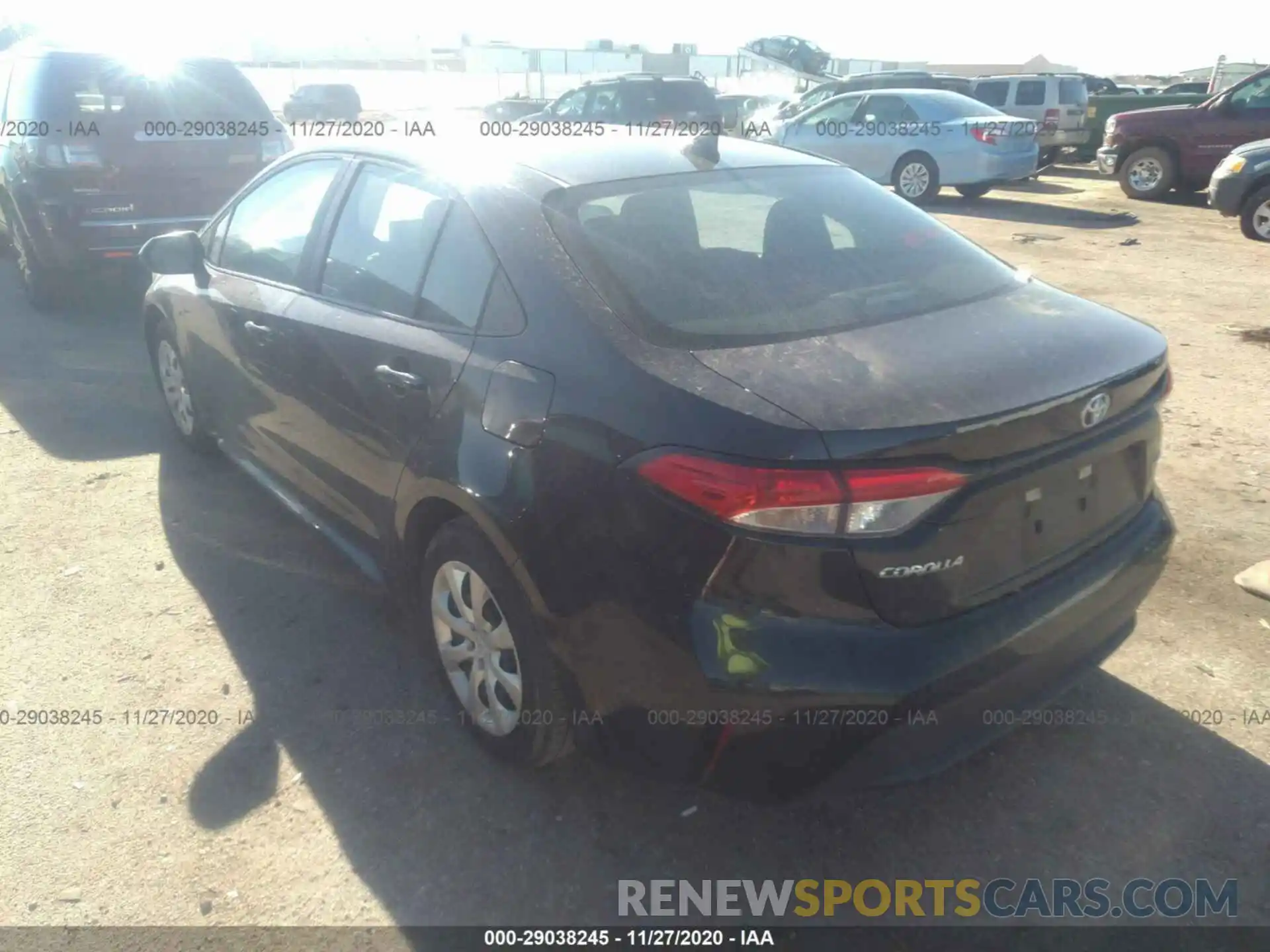 3 Photograph of a damaged car 5YFEPRAE6LP094850 TOYOTA COROLLA 2020