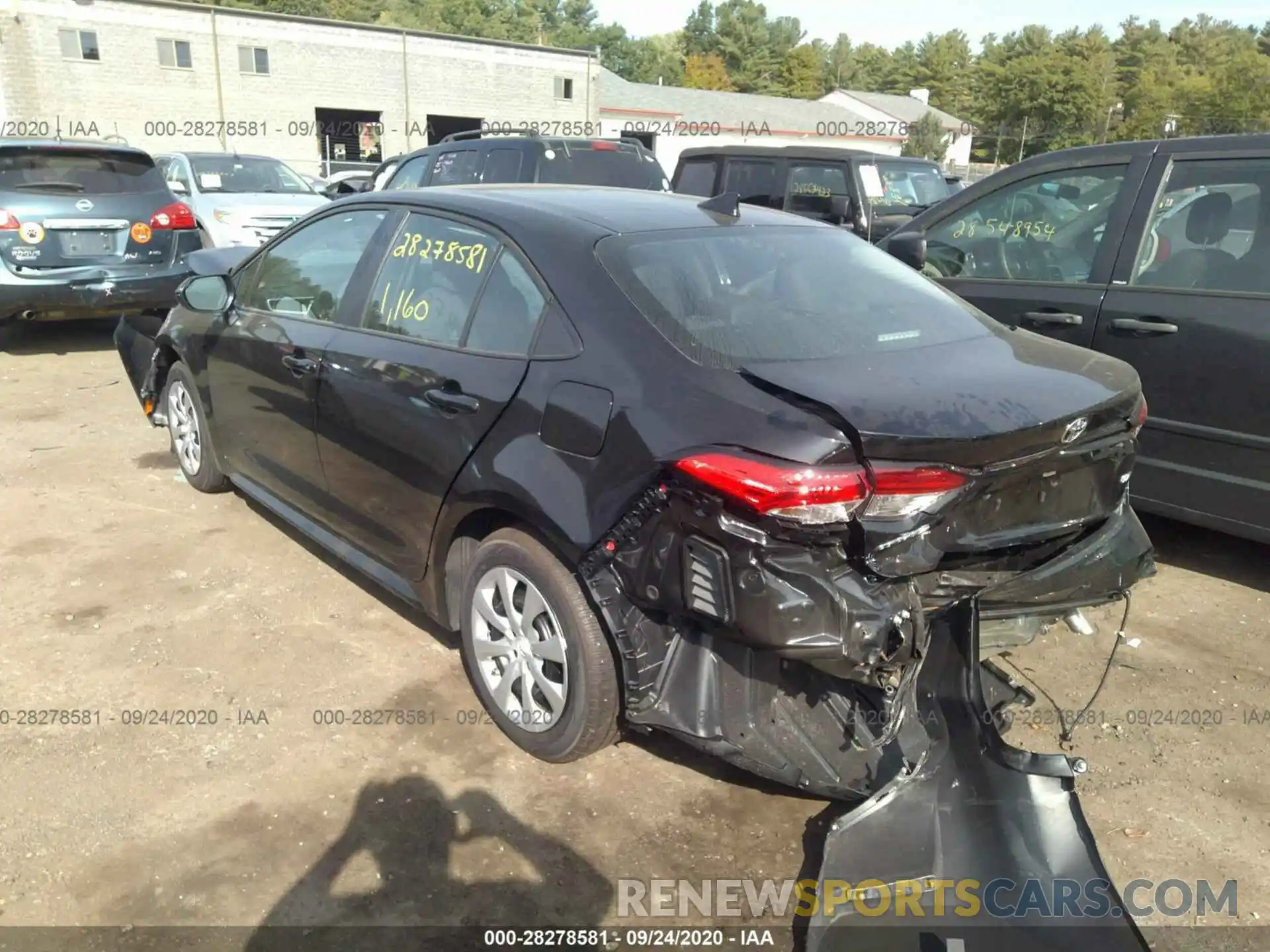 3 Photograph of a damaged car 5YFEPRAE6LP095173 TOYOTA COROLLA 2020