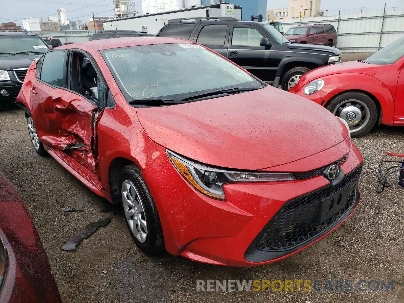 1 Photograph of a damaged car 5YFEPRAE6LP095481 TOYOTA COROLLA 2020