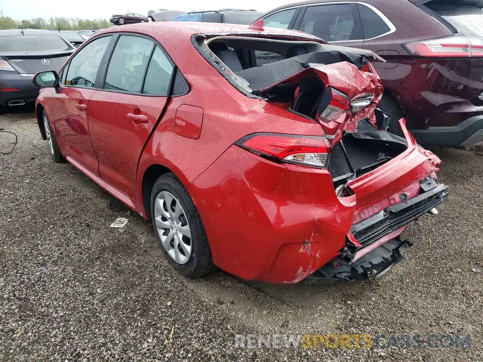 3 Photograph of a damaged car 5YFEPRAE6LP095481 TOYOTA COROLLA 2020