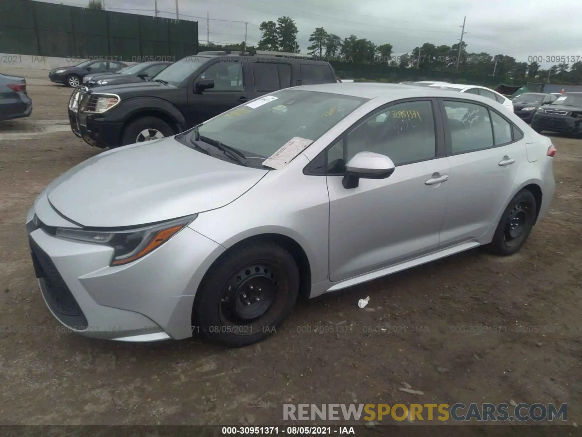 2 Photograph of a damaged car 5YFEPRAE6LP096484 TOYOTA COROLLA 2020