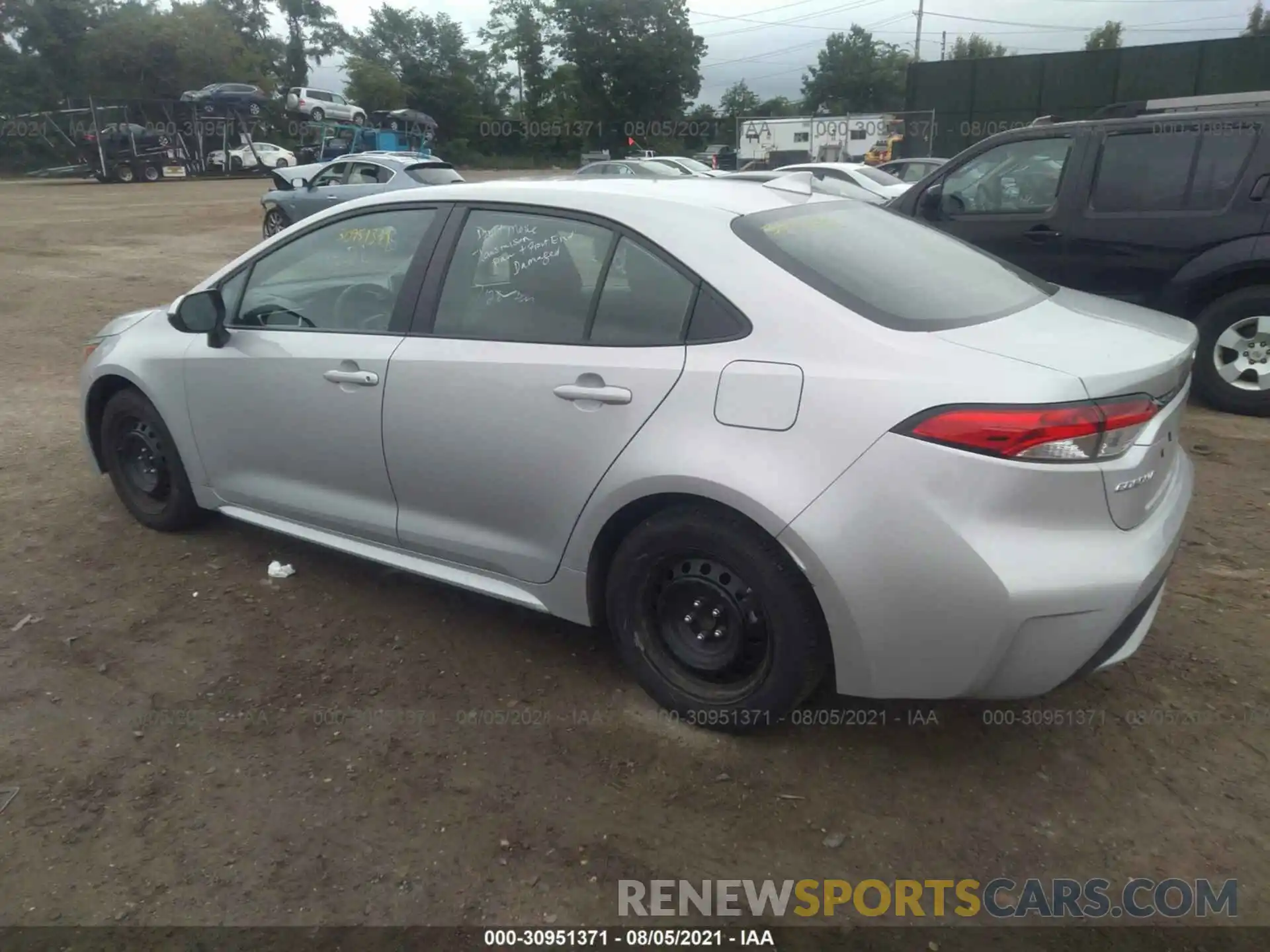 3 Photograph of a damaged car 5YFEPRAE6LP096484 TOYOTA COROLLA 2020