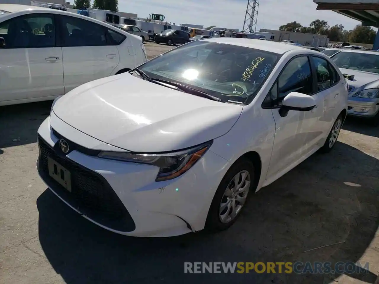 2 Photograph of a damaged car 5YFEPRAE6LP096548 TOYOTA COROLLA 2020