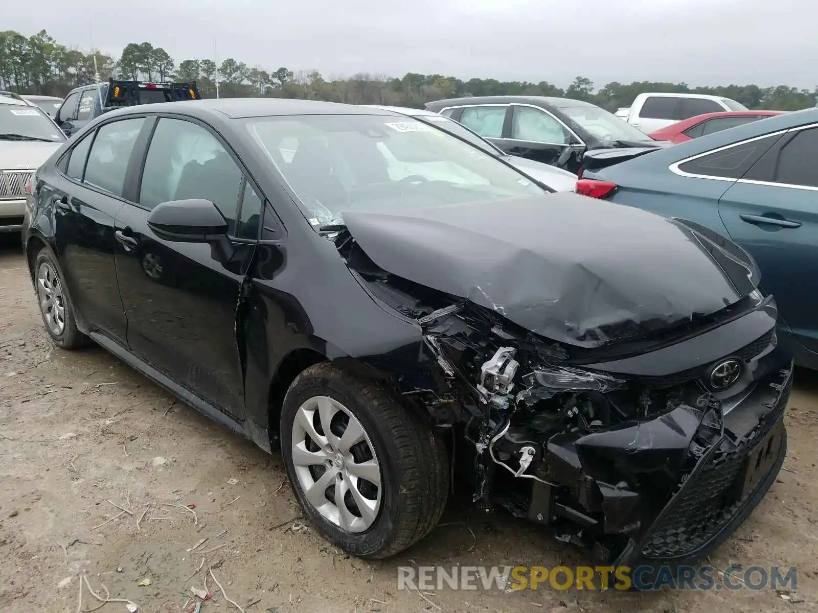 1 Photograph of a damaged car 5YFEPRAE6LP097067 TOYOTA COROLLA 2020