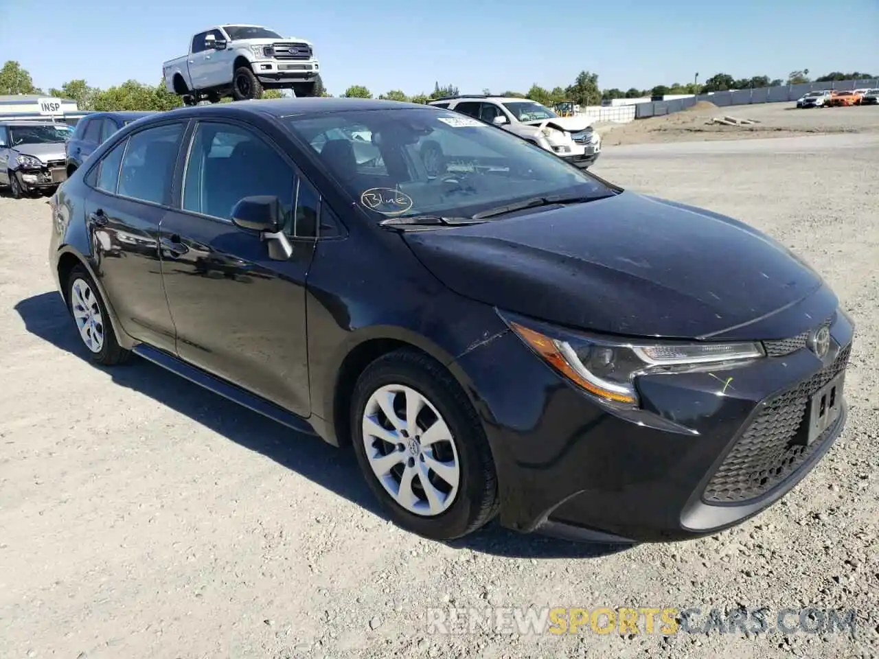 1 Photograph of a damaged car 5YFEPRAE6LP097733 TOYOTA COROLLA 2020