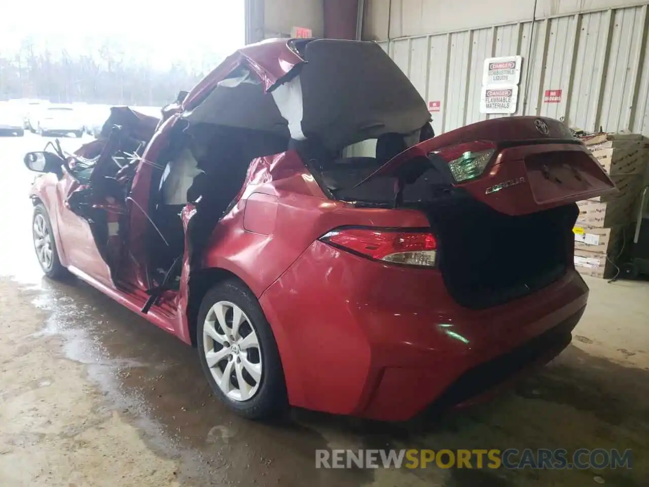 3 Photograph of a damaged car 5YFEPRAE6LP097814 TOYOTA COROLLA 2020