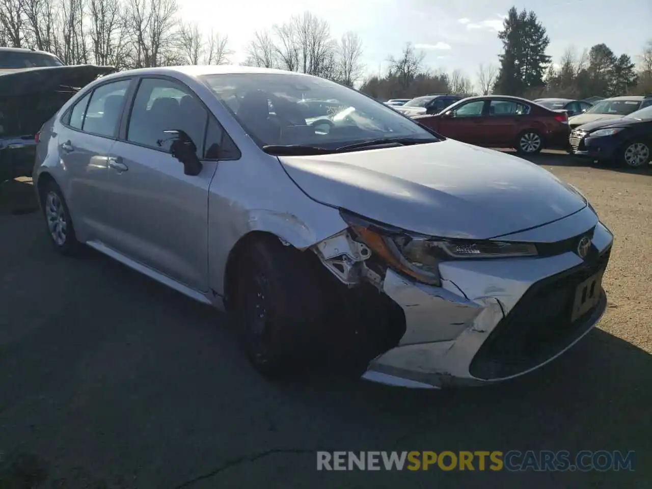 1 Photograph of a damaged car 5YFEPRAE6LP097862 TOYOTA COROLLA 2020