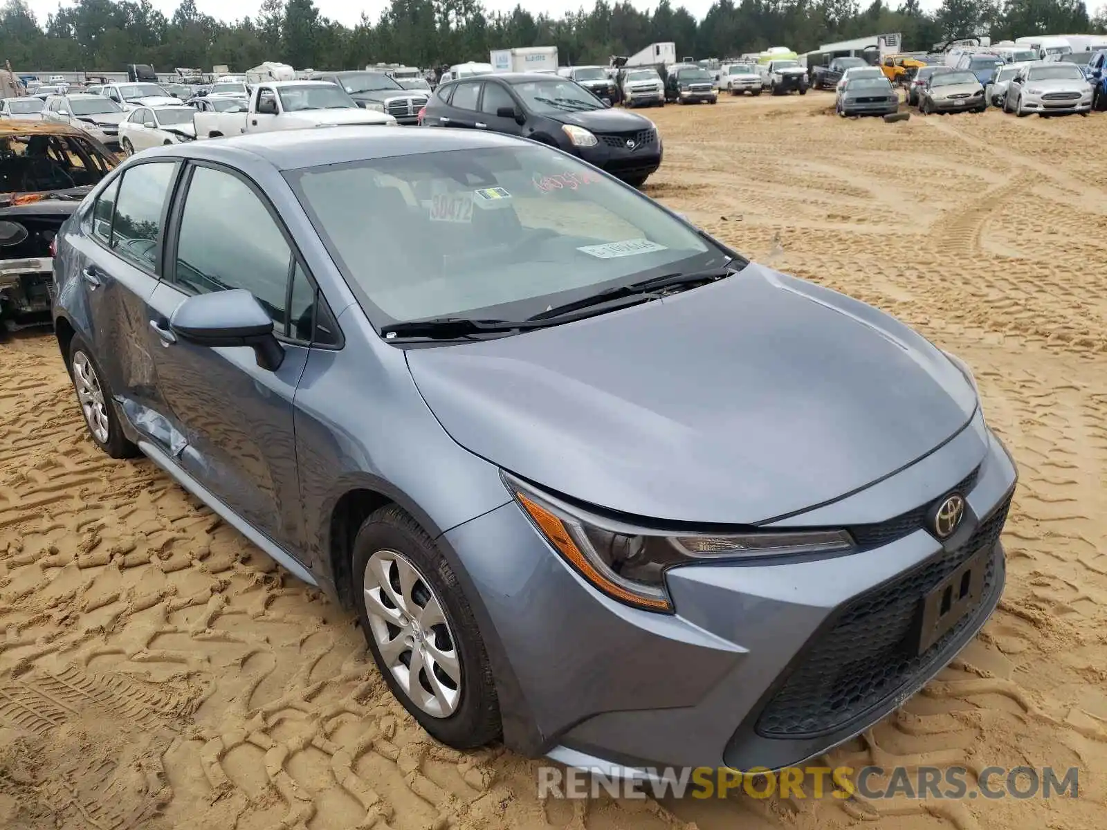 1 Photograph of a damaged car 5YFEPRAE6LP098199 TOYOTA COROLLA 2020