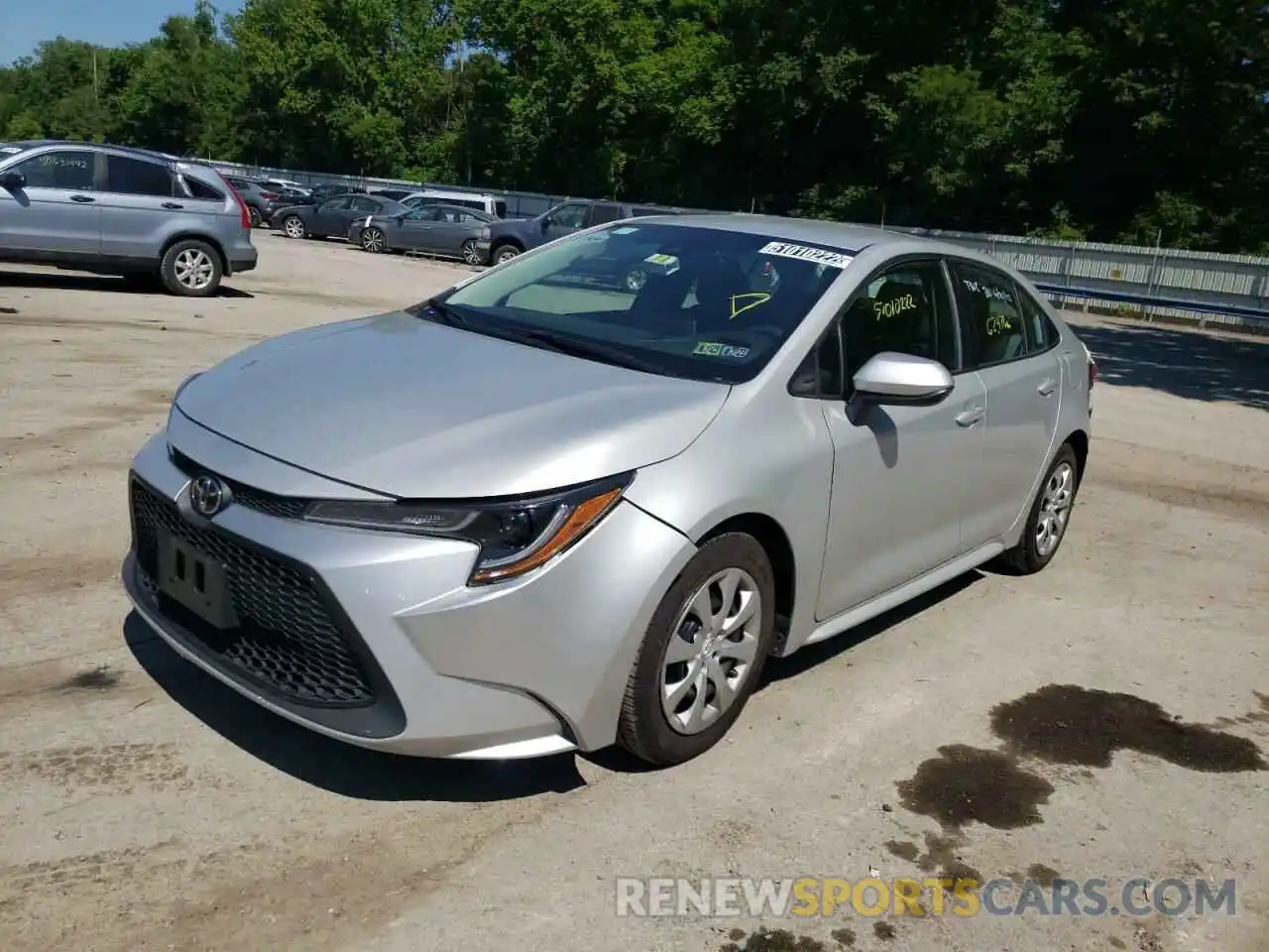 2 Photograph of a damaged car 5YFEPRAE6LP098266 TOYOTA COROLLA 2020