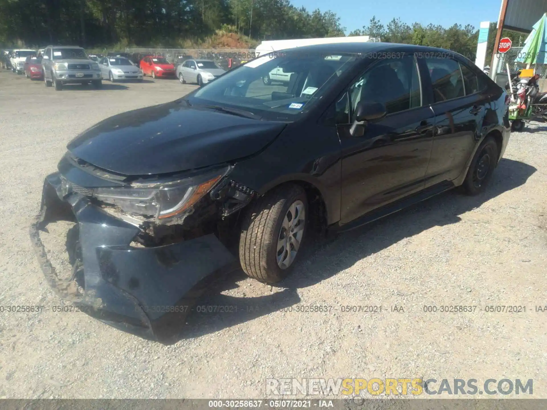 2 Photograph of a damaged car 5YFEPRAE6LP098414 TOYOTA COROLLA 2020