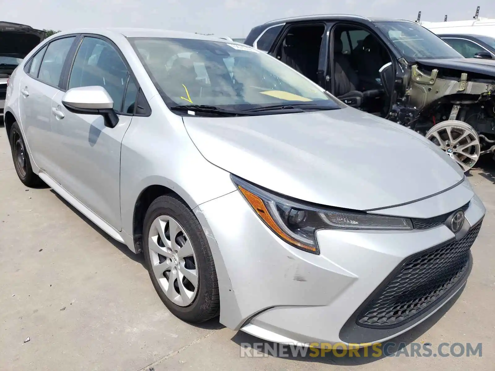 1 Photograph of a damaged car 5YFEPRAE6LP099059 TOYOTA COROLLA 2020