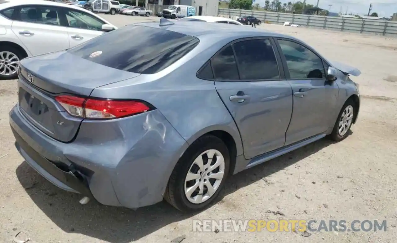 4 Photograph of a damaged car 5YFEPRAE6LP099546 TOYOTA COROLLA 2020