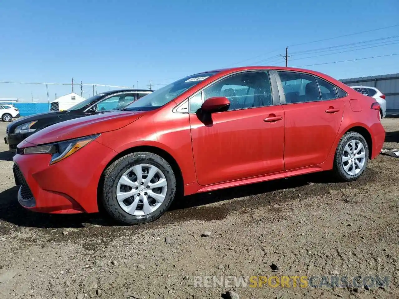 1 Photograph of a damaged car 5YFEPRAE6LP100033 TOYOTA COROLLA 2020