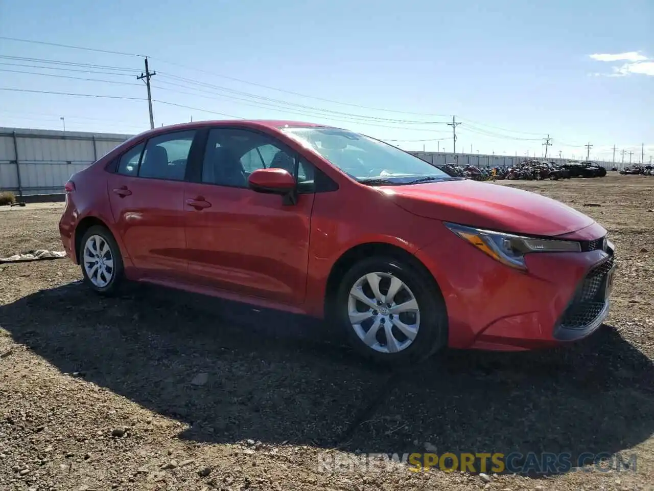 4 Photograph of a damaged car 5YFEPRAE6LP100033 TOYOTA COROLLA 2020