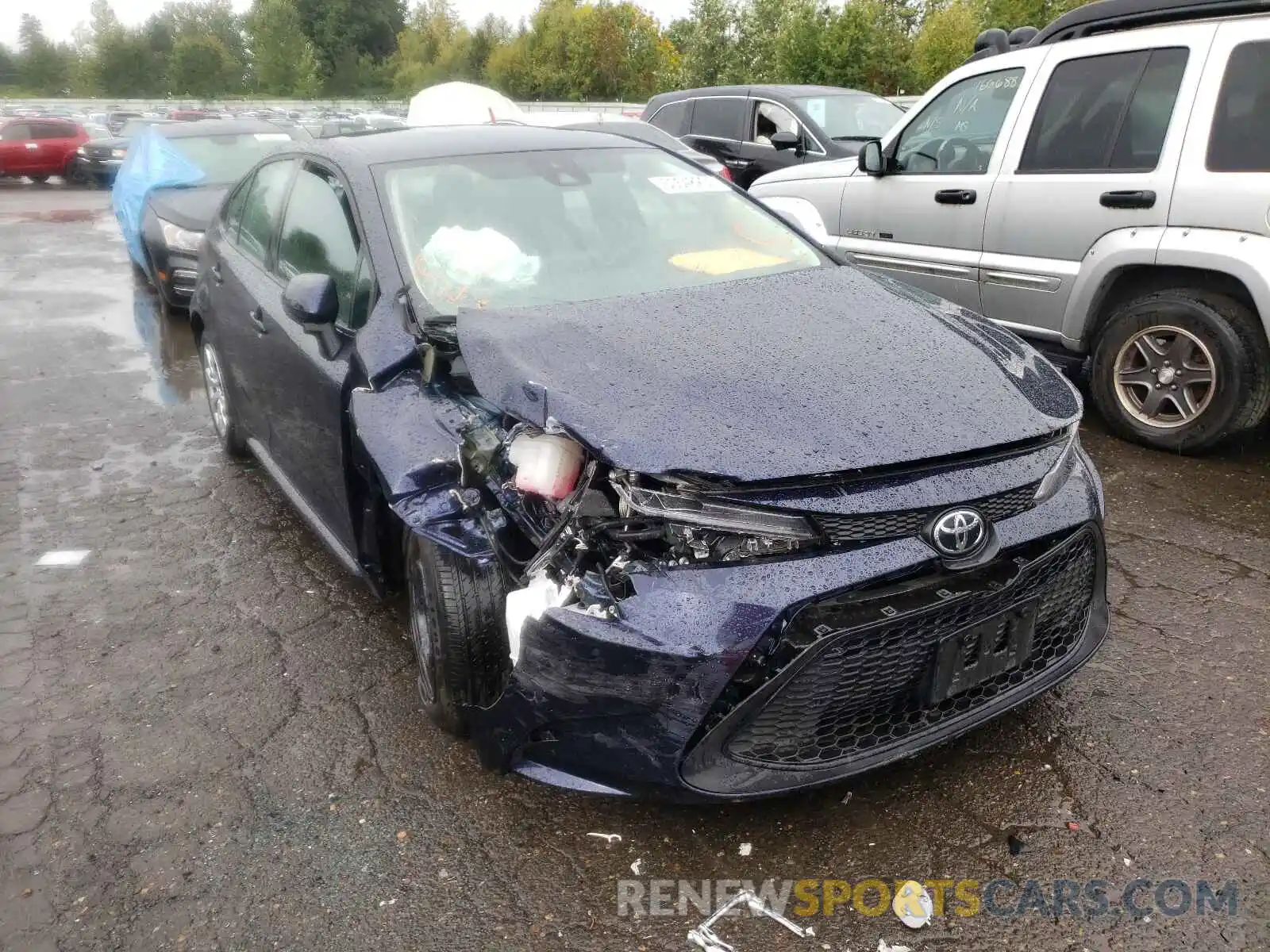 1 Photograph of a damaged car 5YFEPRAE6LP100159 TOYOTA COROLLA 2020