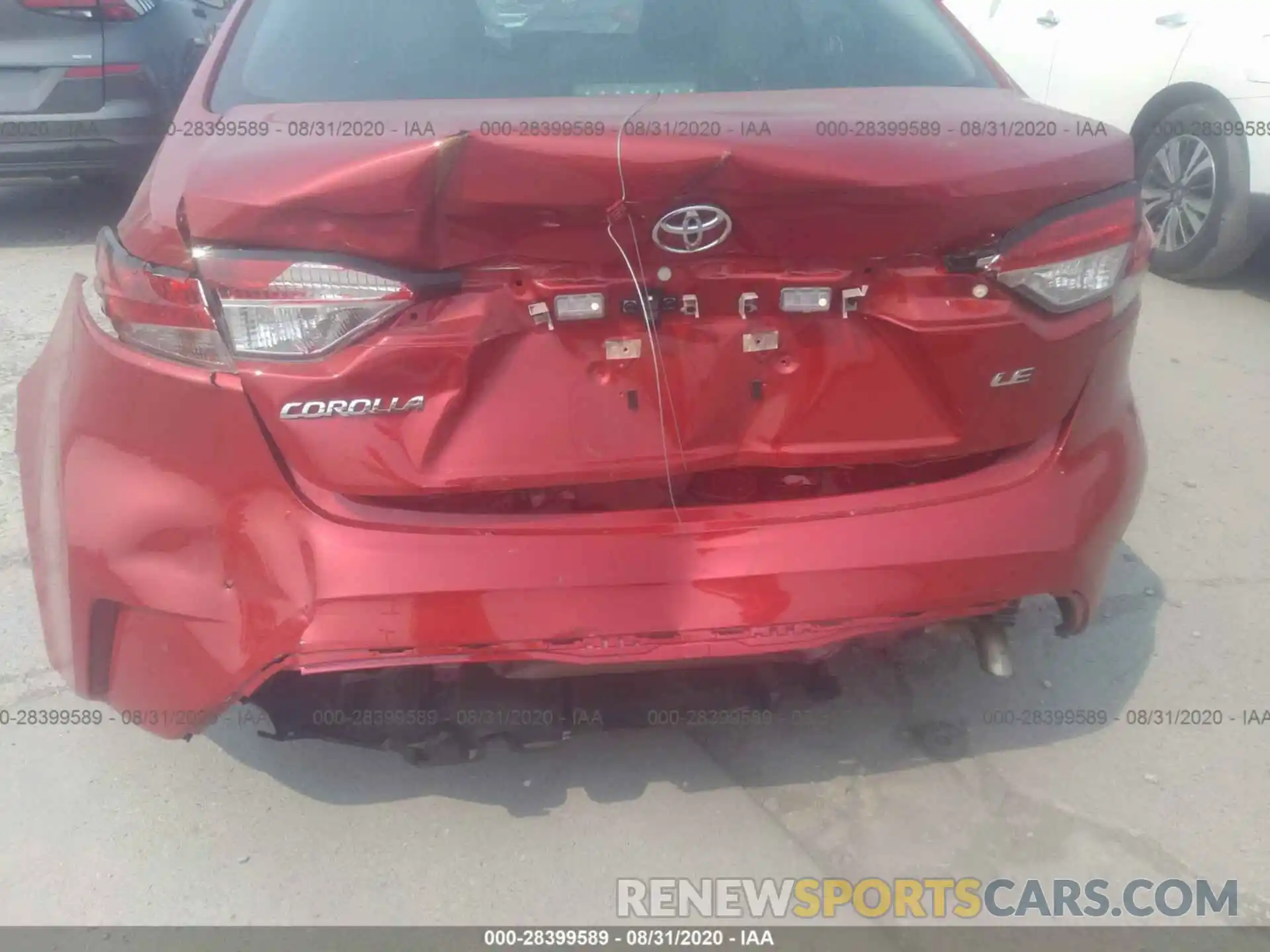 6 Photograph of a damaged car 5YFEPRAE6LP100338 TOYOTA COROLLA 2020