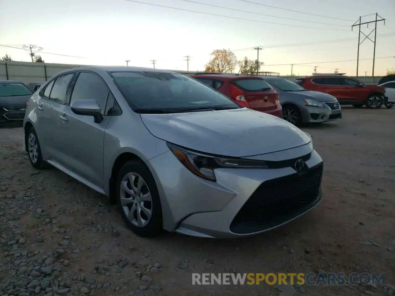 1 Photograph of a damaged car 5YFEPRAE6LP100520 TOYOTA COROLLA 2020