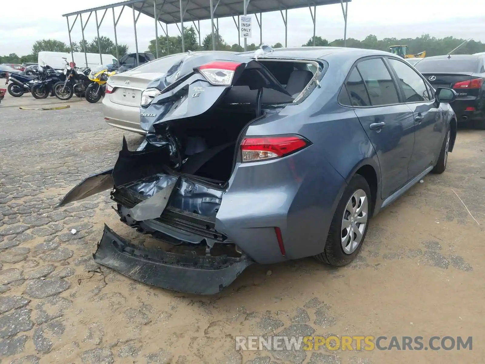 4 Фотография поврежденного автомобиля 5YFEPRAE6LP101599 TOYOTA COROLLA 2020
