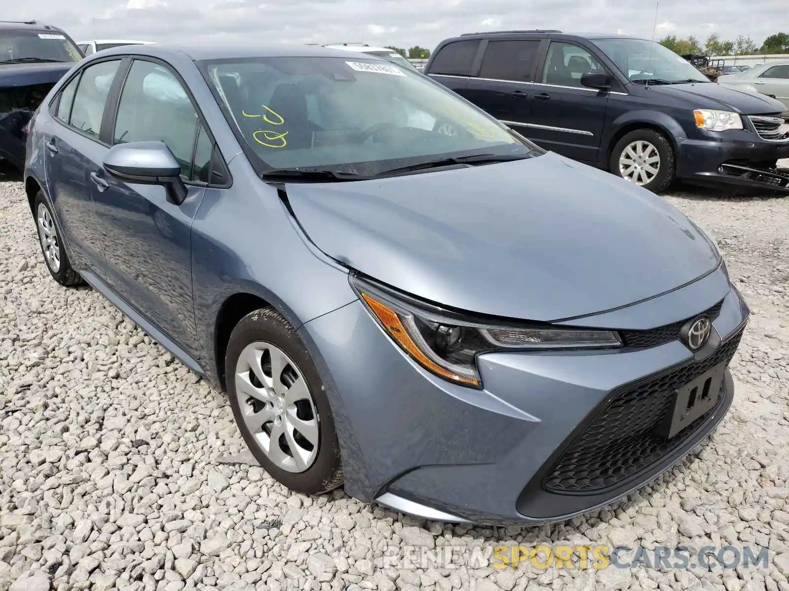 1 Photograph of a damaged car 5YFEPRAE6LP102252 TOYOTA COROLLA 2020