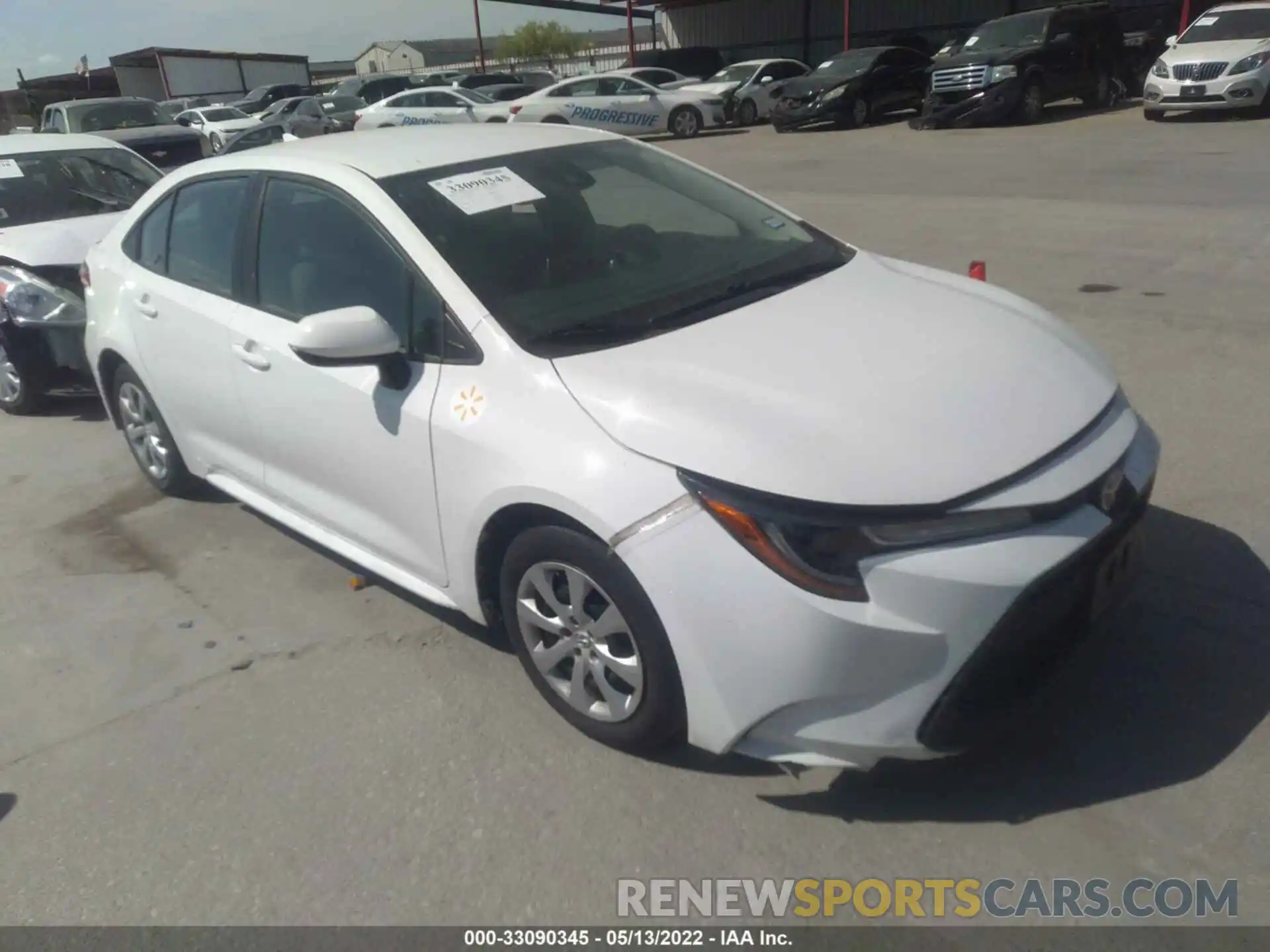 1 Photograph of a damaged car 5YFEPRAE6LP102283 TOYOTA COROLLA 2020