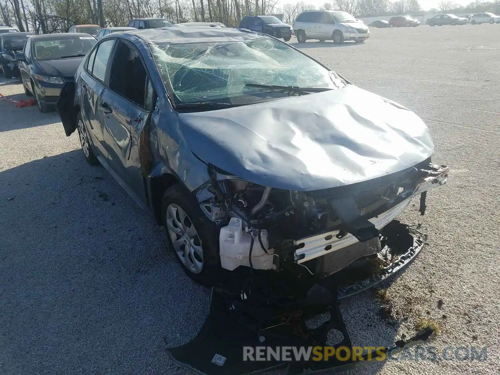 1 Photograph of a damaged car 5YFEPRAE6LP102686 TOYOTA COROLLA 2020