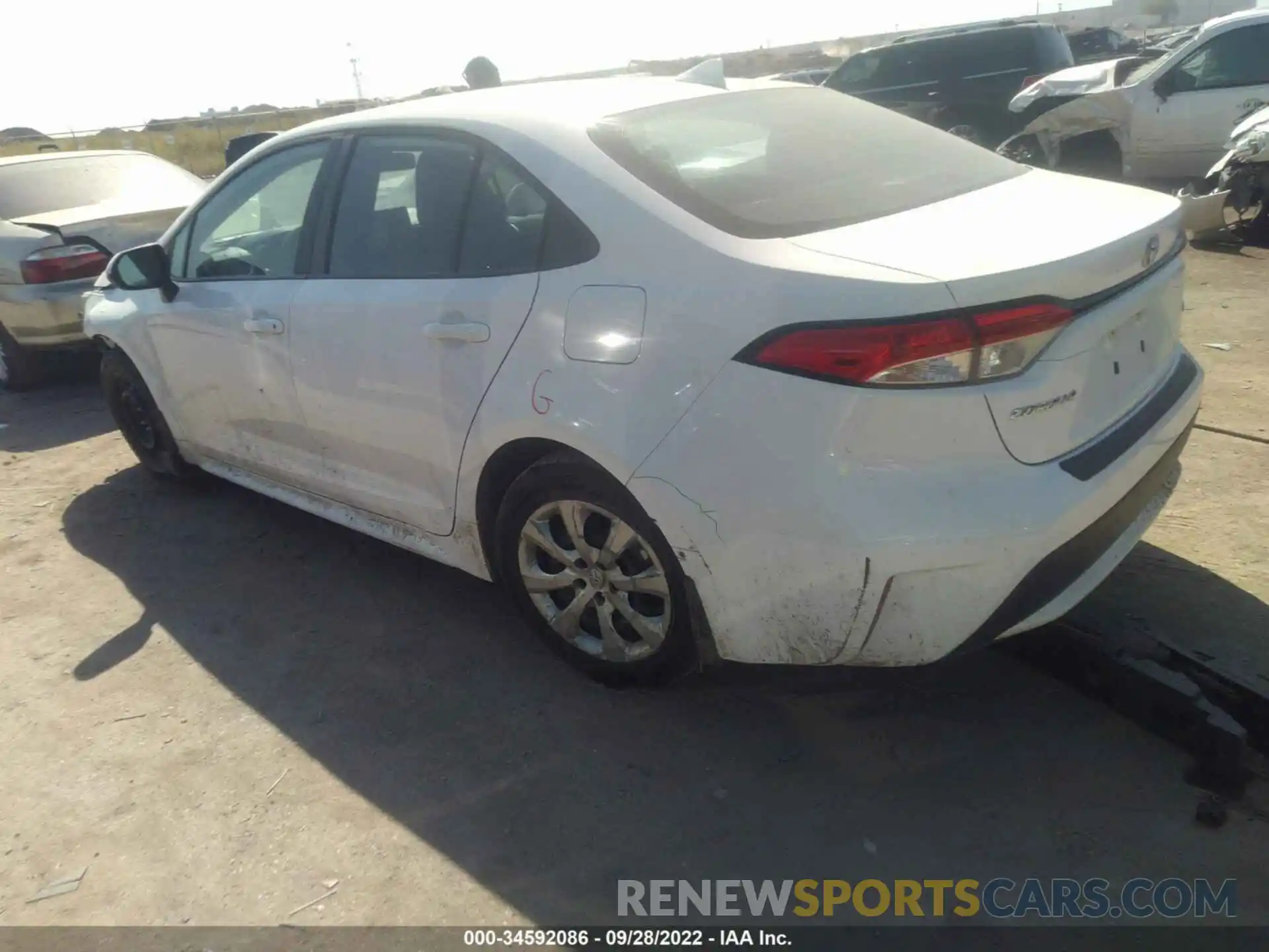 3 Photograph of a damaged car 5YFEPRAE6LP102879 TOYOTA COROLLA 2020