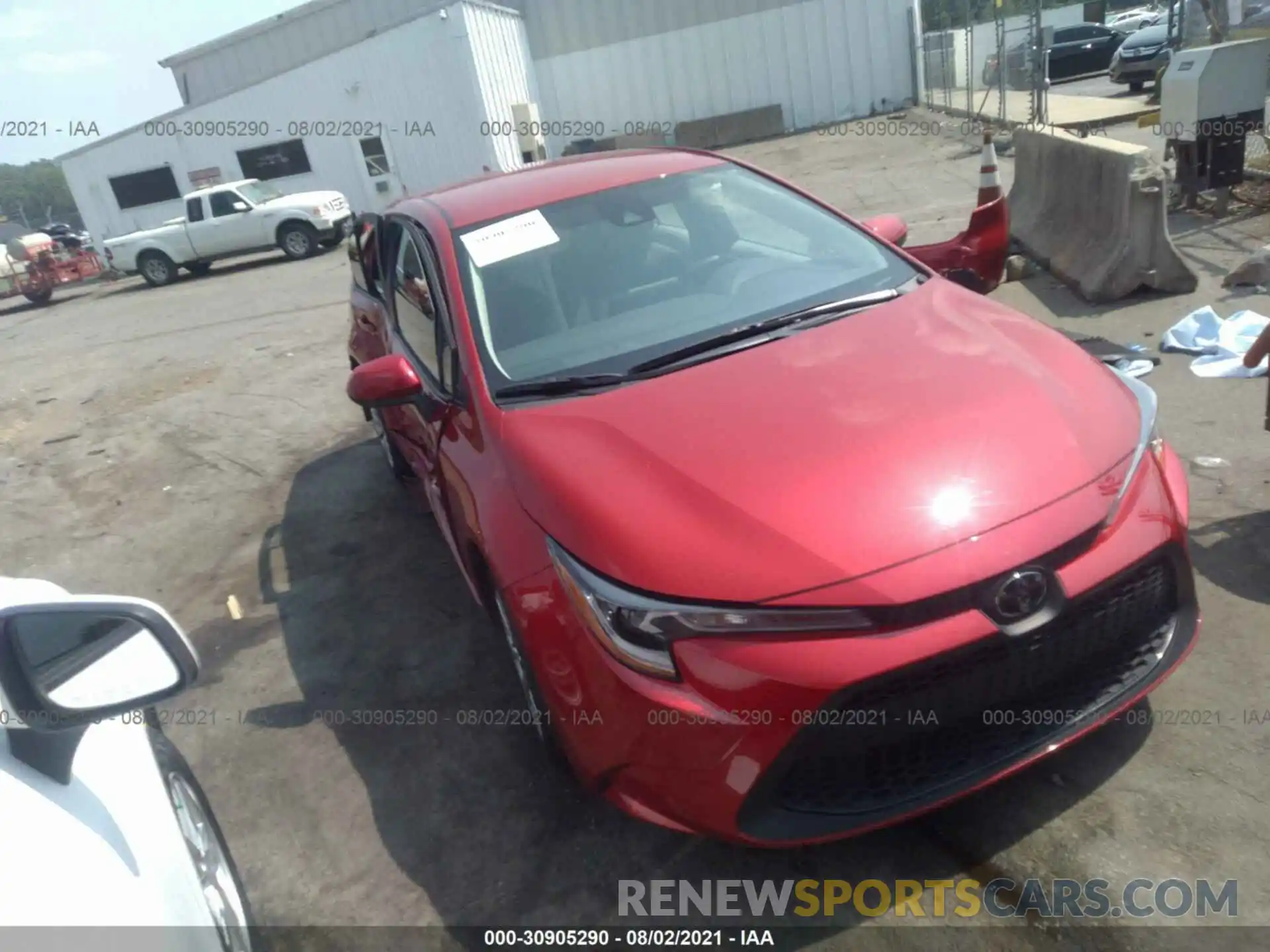 1 Photograph of a damaged car 5YFEPRAE6LP103059 TOYOTA COROLLA 2020