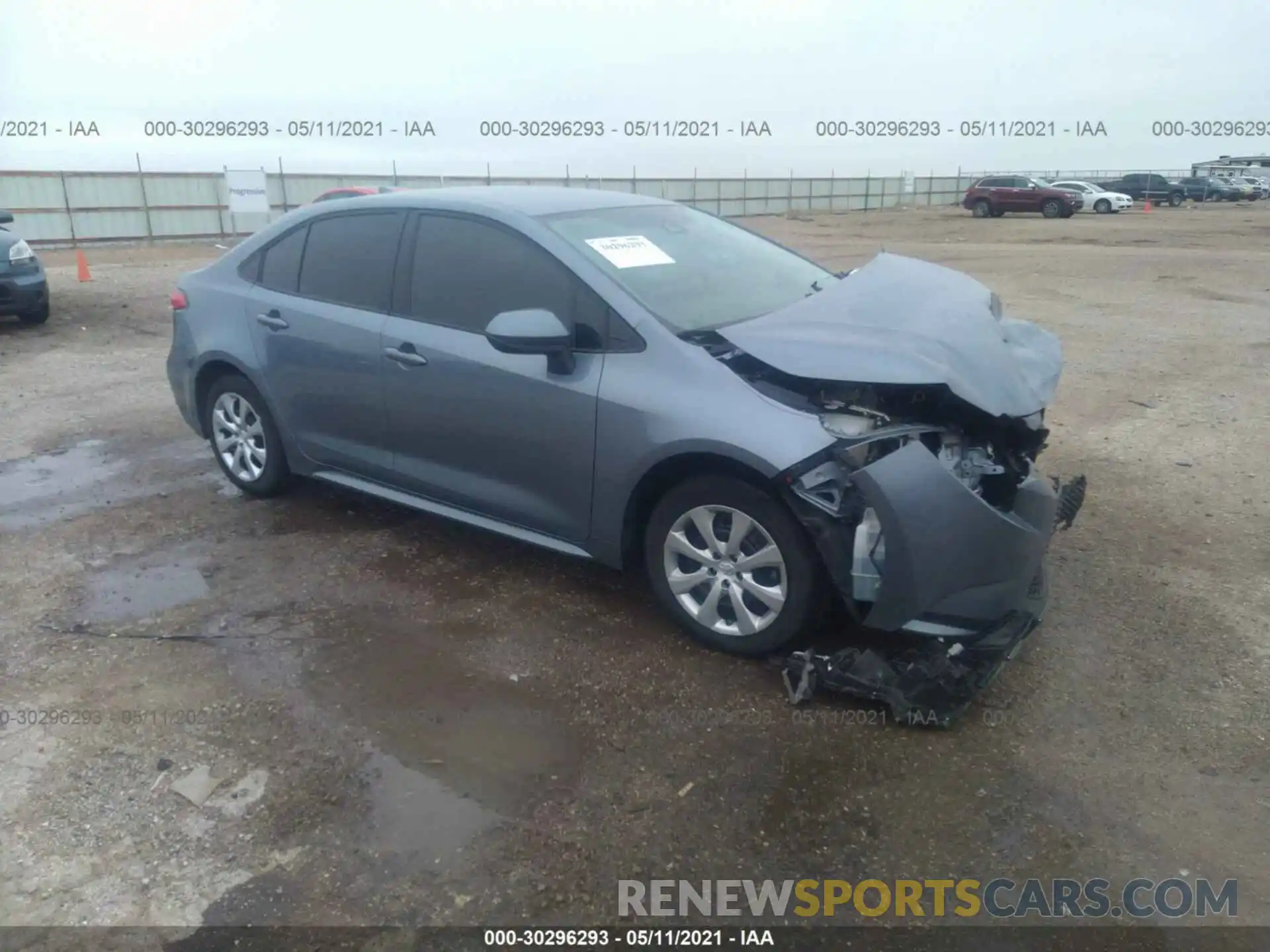 1 Photograph of a damaged car 5YFEPRAE6LP103191 TOYOTA COROLLA 2020