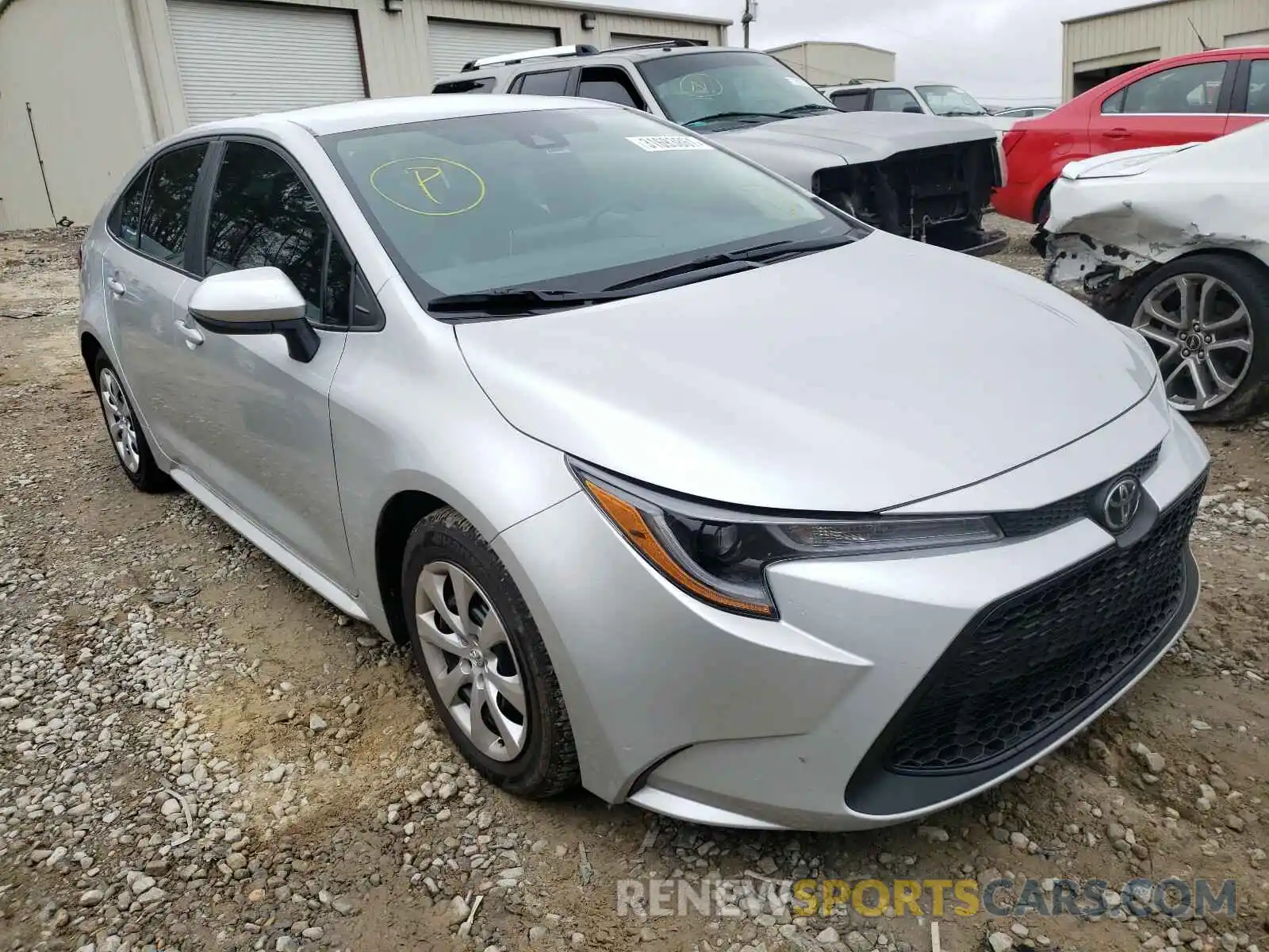 1 Photograph of a damaged car 5YFEPRAE6LP103854 TOYOTA COROLLA 2020