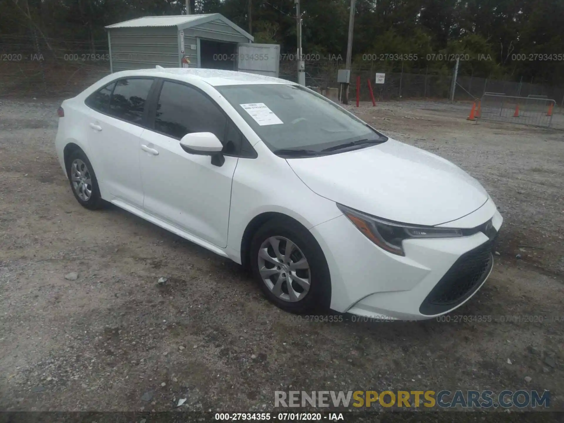 1 Photograph of a damaged car 5YFEPRAE6LP104065 TOYOTA COROLLA 2020