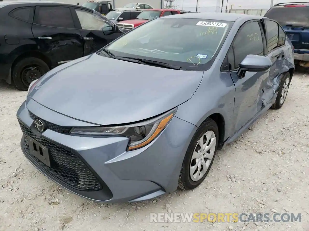 2 Photograph of a damaged car 5YFEPRAE6LP104311 TOYOTA COROLLA 2020