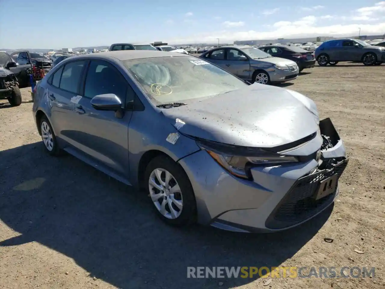 1 Photograph of a damaged car 5YFEPRAE6LP104406 TOYOTA COROLLA 2020