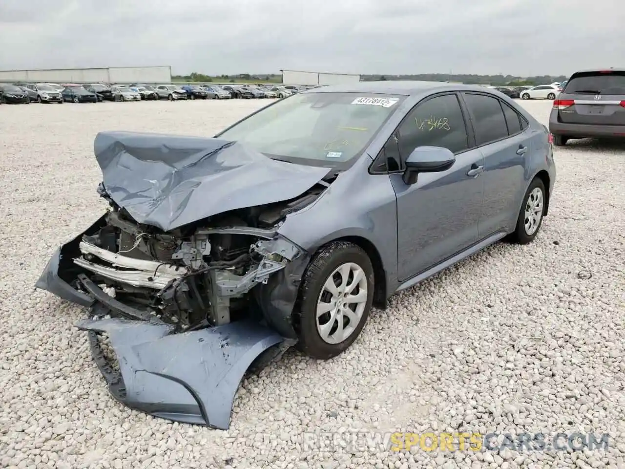 2 Photograph of a damaged car 5YFEPRAE6LP105331 TOYOTA COROLLA 2020