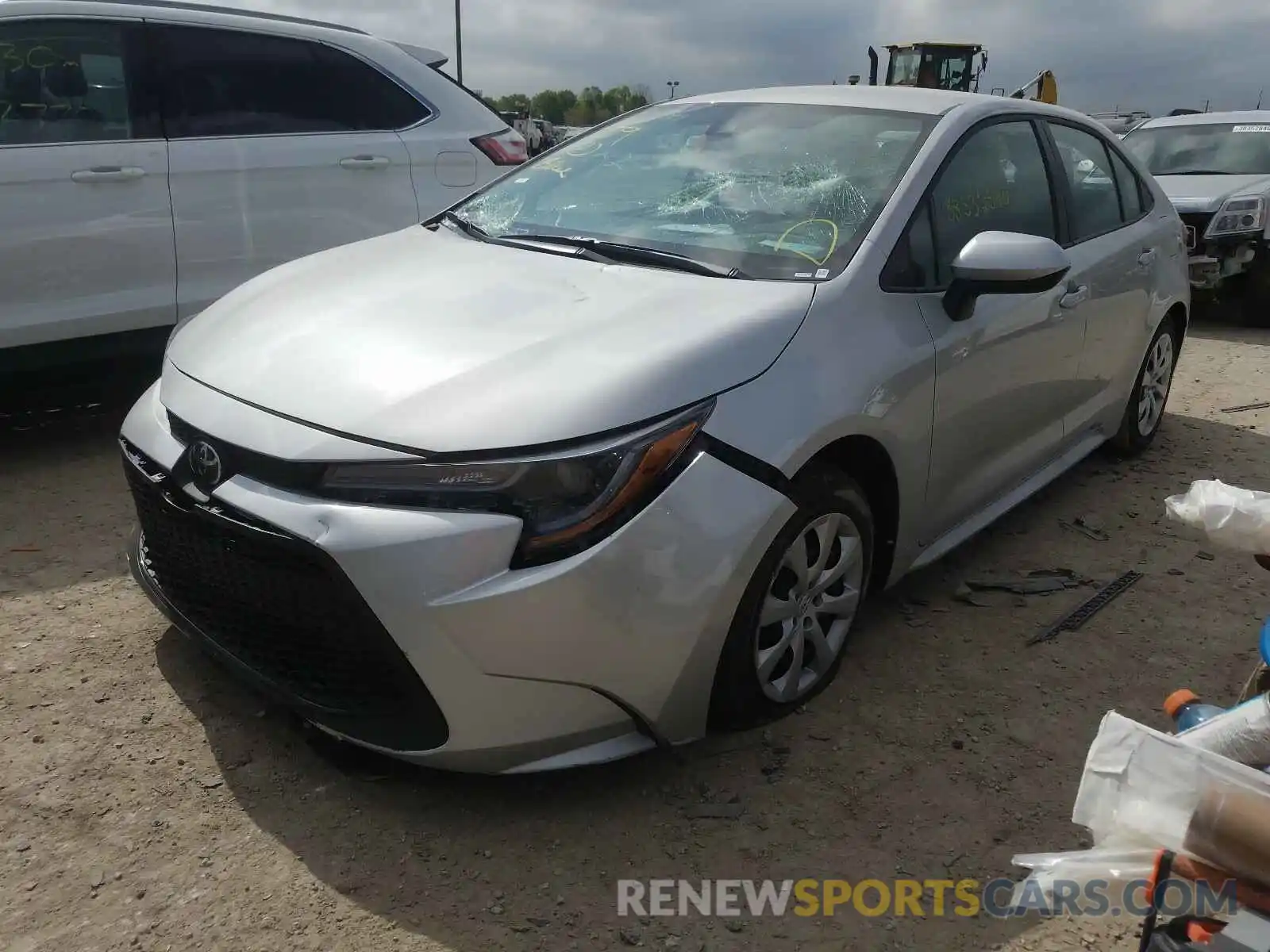 2 Photograph of a damaged car 5YFEPRAE6LP106592 TOYOTA COROLLA 2020