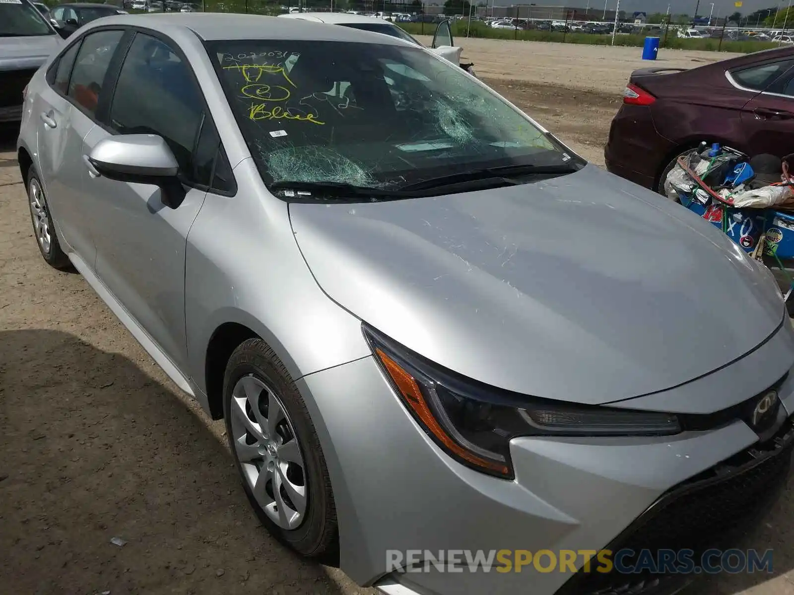 9 Photograph of a damaged car 5YFEPRAE6LP106592 TOYOTA COROLLA 2020