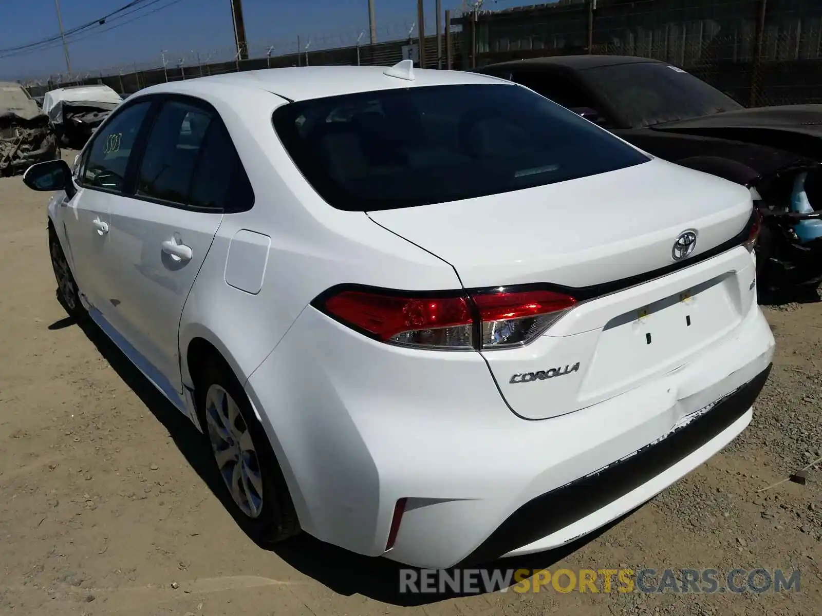 3 Photograph of a damaged car 5YFEPRAE6LP107032 TOYOTA COROLLA 2020