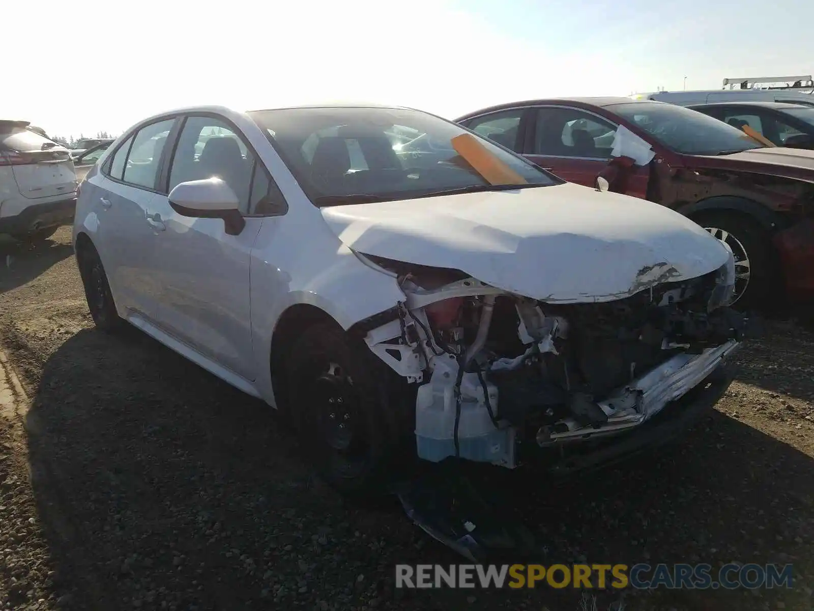 1 Photograph of a damaged car 5YFEPRAE6LP108360 TOYOTA COROLLA 2020