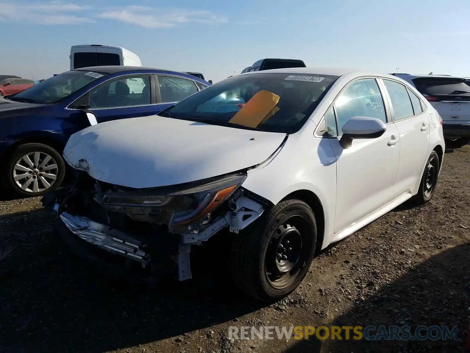 2 Photograph of a damaged car 5YFEPRAE6LP108360 TOYOTA COROLLA 2020