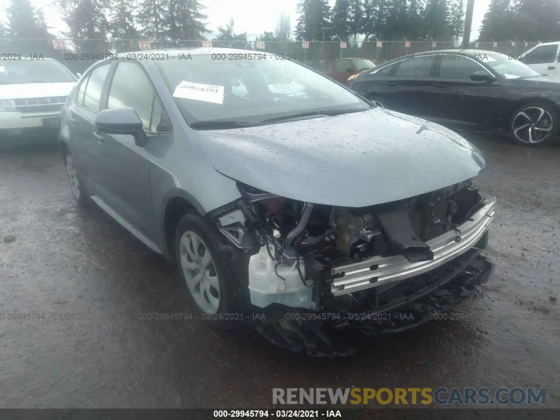 1 Photograph of a damaged car 5YFEPRAE6LP108441 TOYOTA COROLLA 2020