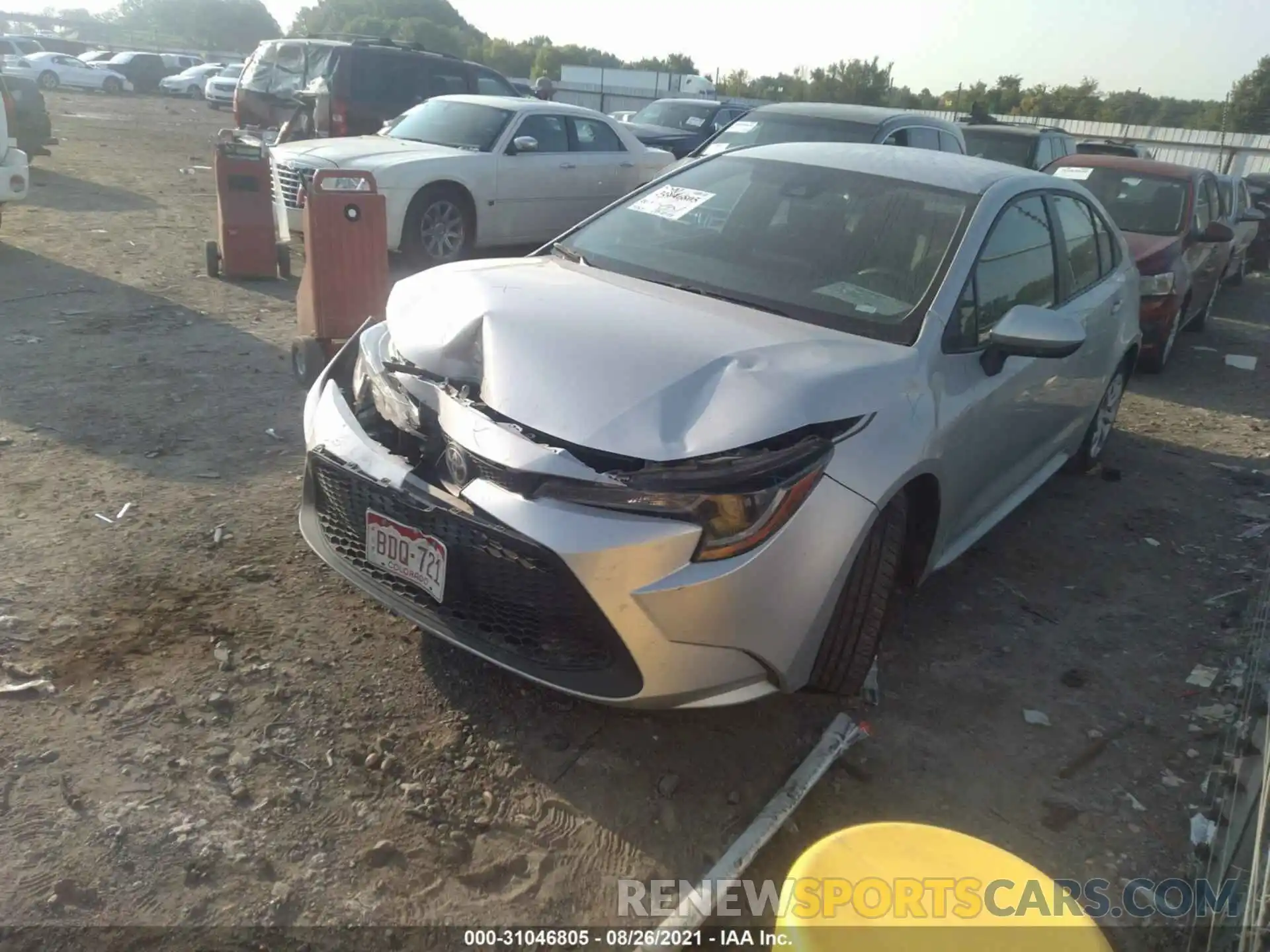 2 Photograph of a damaged car 5YFEPRAE6LP108519 TOYOTA COROLLA 2020