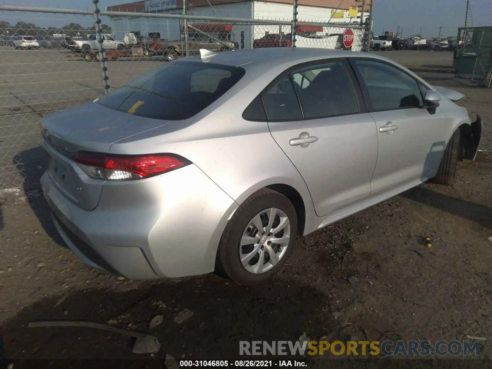 4 Photograph of a damaged car 5YFEPRAE6LP108519 TOYOTA COROLLA 2020