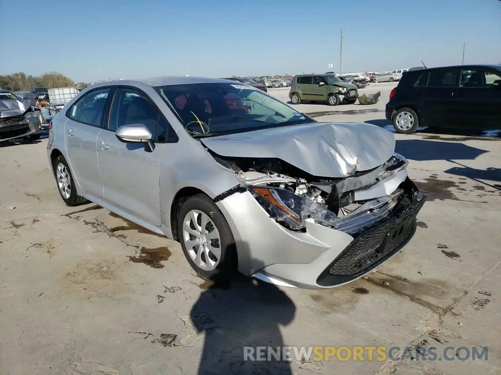 1 Photograph of a damaged car 5YFEPRAE6LP109427 TOYOTA COROLLA 2020