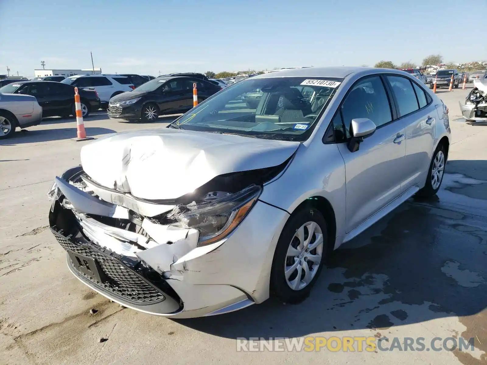 2 Photograph of a damaged car 5YFEPRAE6LP109427 TOYOTA COROLLA 2020