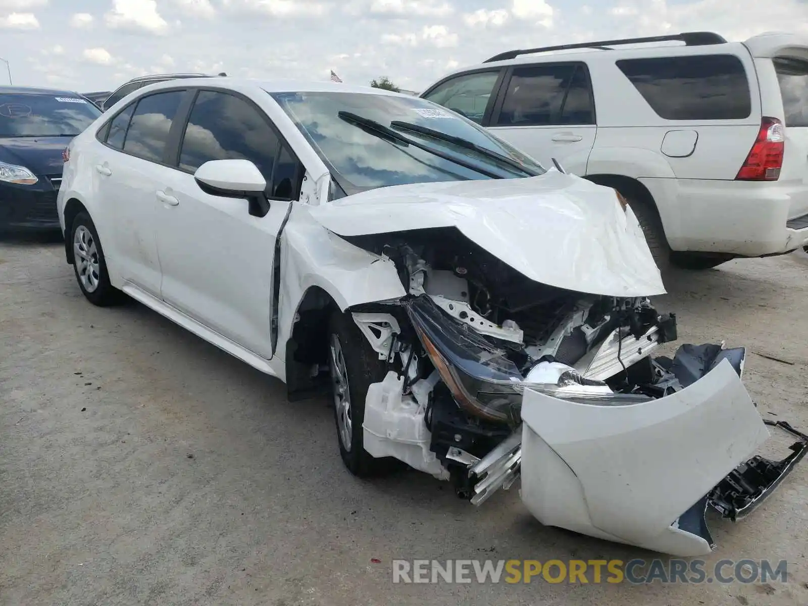 1 Photograph of a damaged car 5YFEPRAE6LP110139 TOYOTA COROLLA 2020