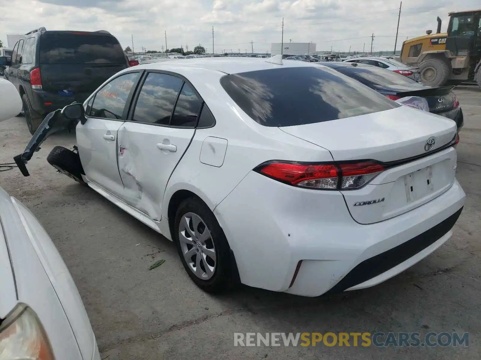 3 Photograph of a damaged car 5YFEPRAE6LP110139 TOYOTA COROLLA 2020